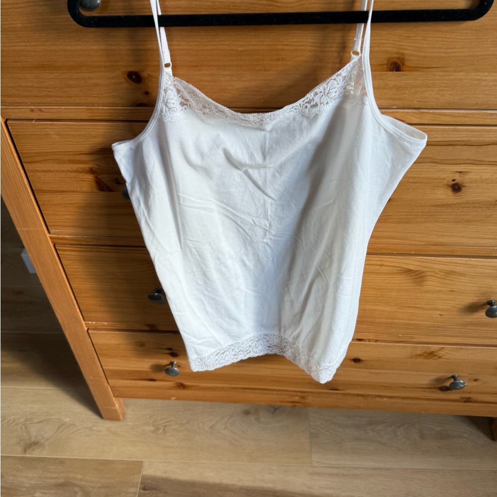 Indigo Ivory Lace Detail Top